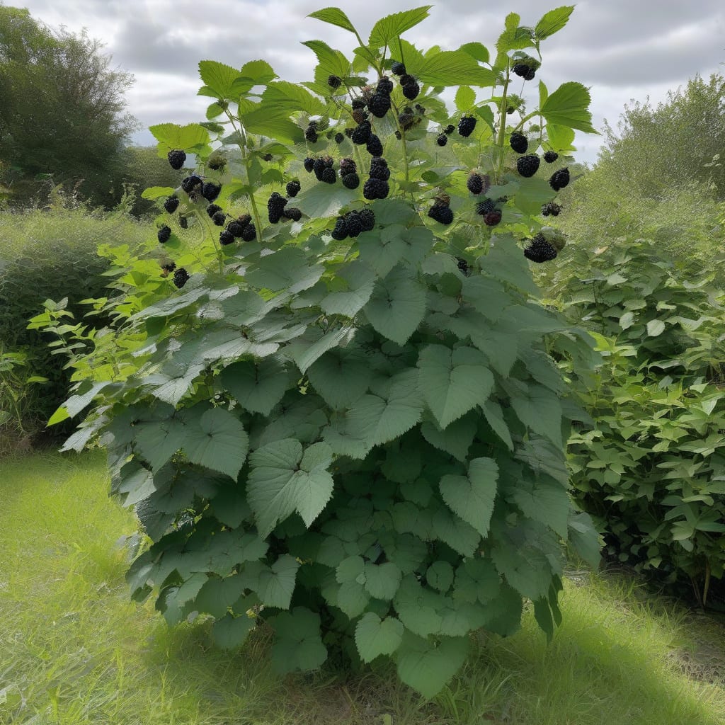 How Tall Can Blackberry Bushes Grow: Expert Growing Tips example with annotations