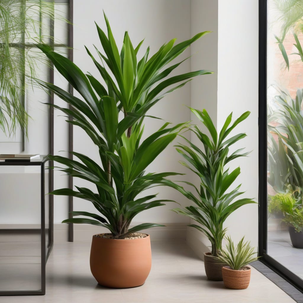 How Tall Can Dracaena Grow: Maximum Height Guide example with annotations