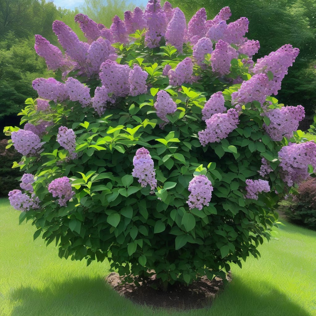 Visual representation of how tall can lilacs grow