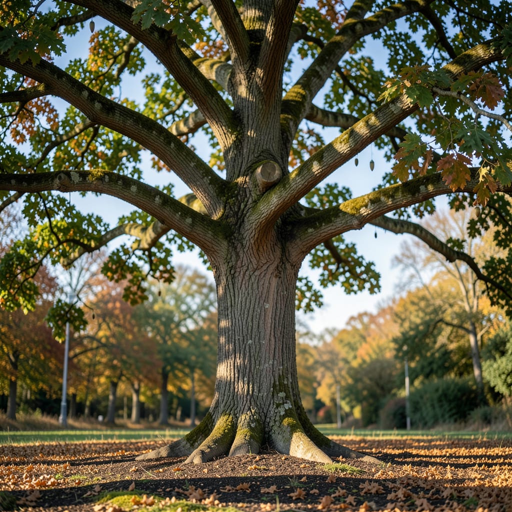How Tall Can Oak Trees Grow: Maximum Heights by Species and Growth Factors example with annotations