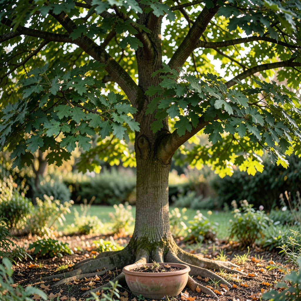 How Tall Can Oak Trees Grow: Maximum Heights Explained example with annotations