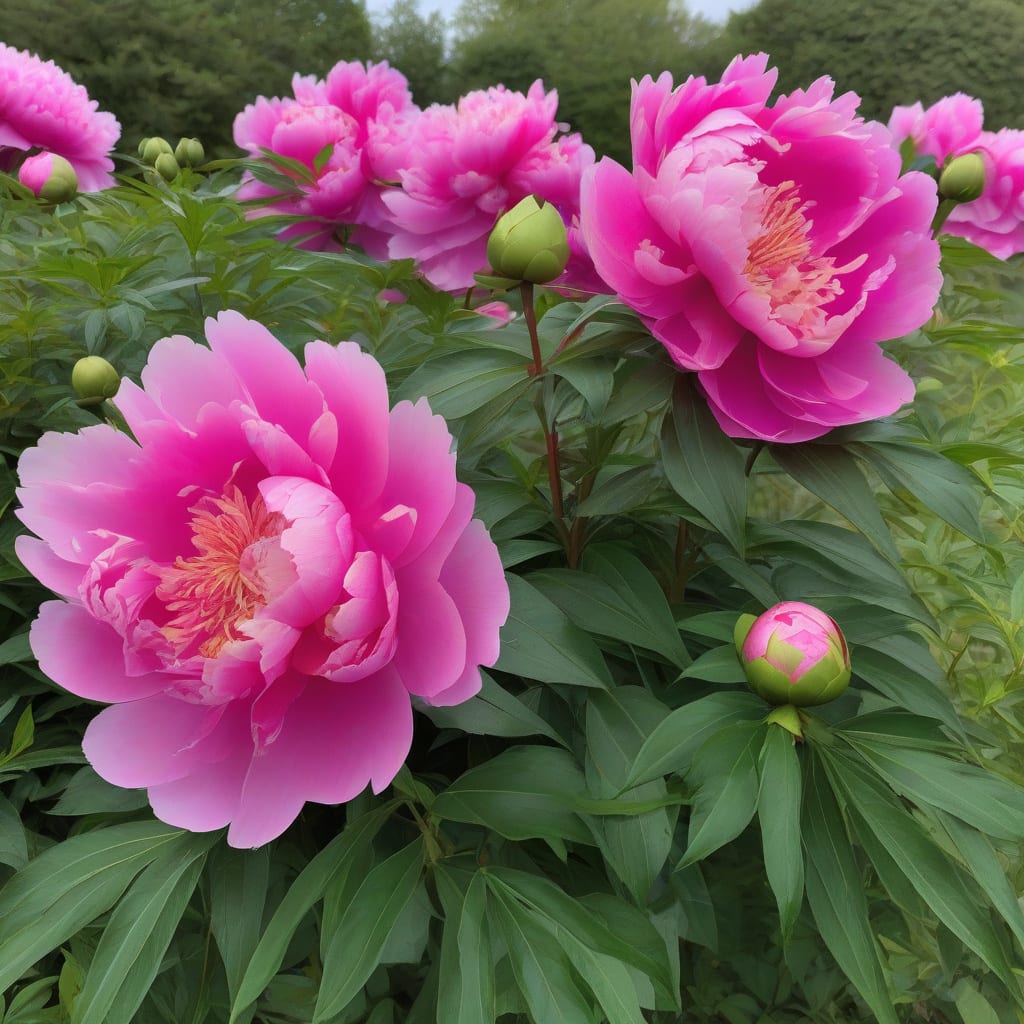 How Tall Can Peonies Grow: Maximum Height Guide illustration with key details