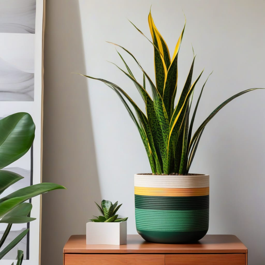 How Tall Can Snake Plant Grow: Maximum Height Guide example with annotations