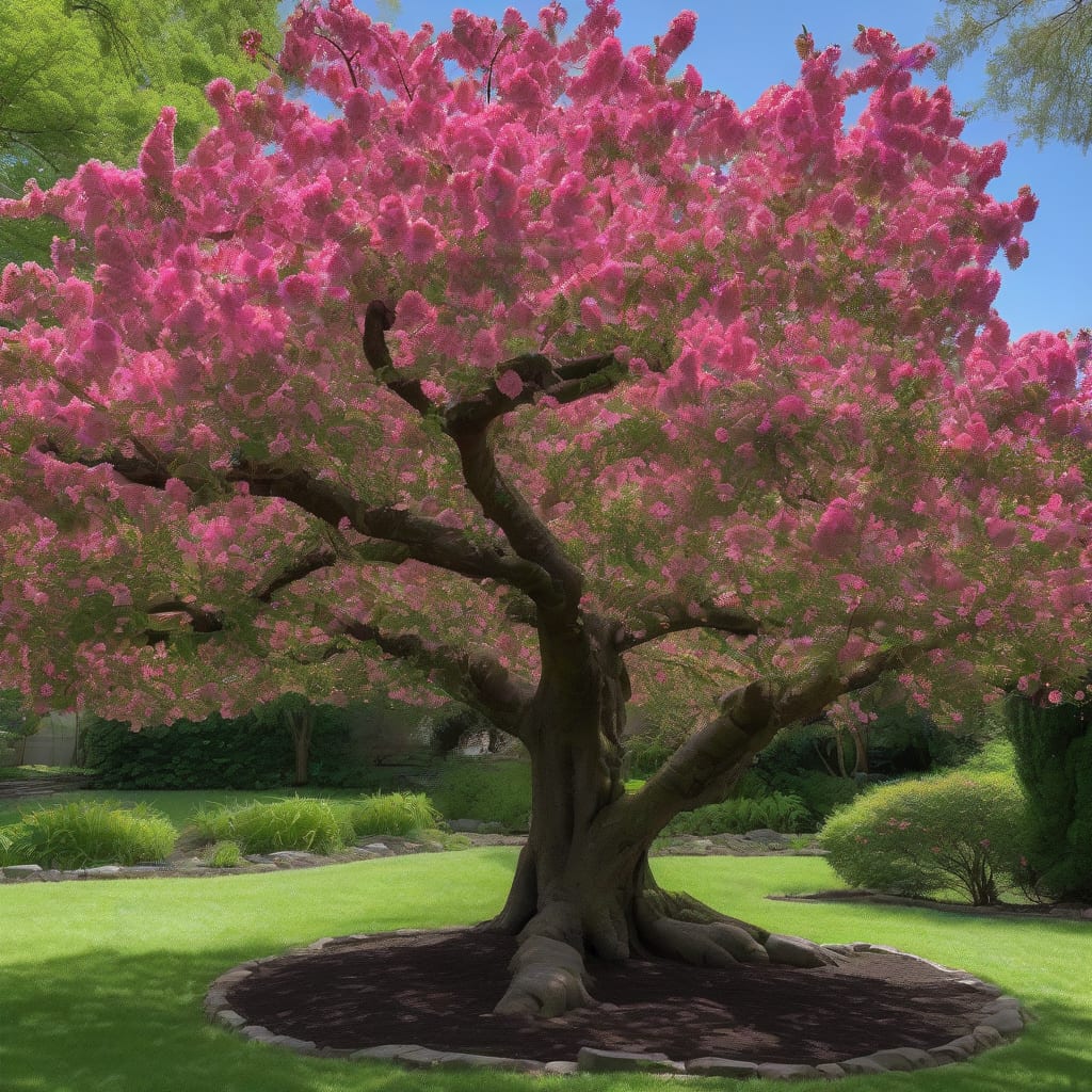 how tall cherry trees grow example with annotations