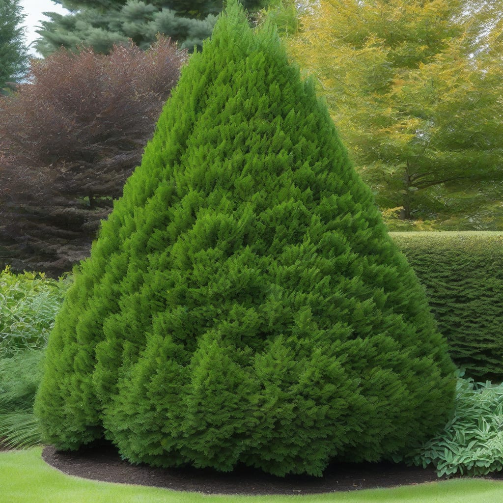how tall do arborvitae trees grow illustration with key details