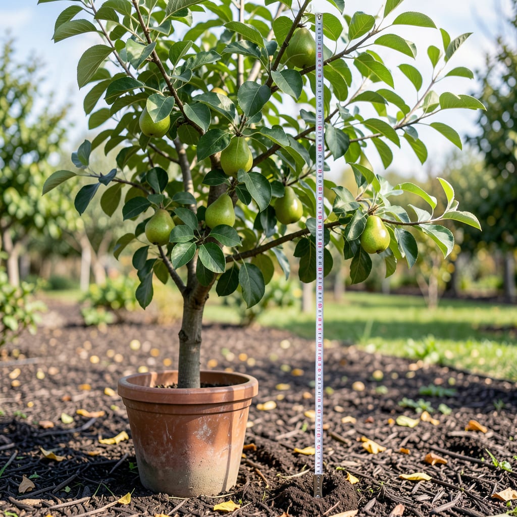 How Tall Do Asian Pear Trees Grow: Expert Size Guide illustration with key details