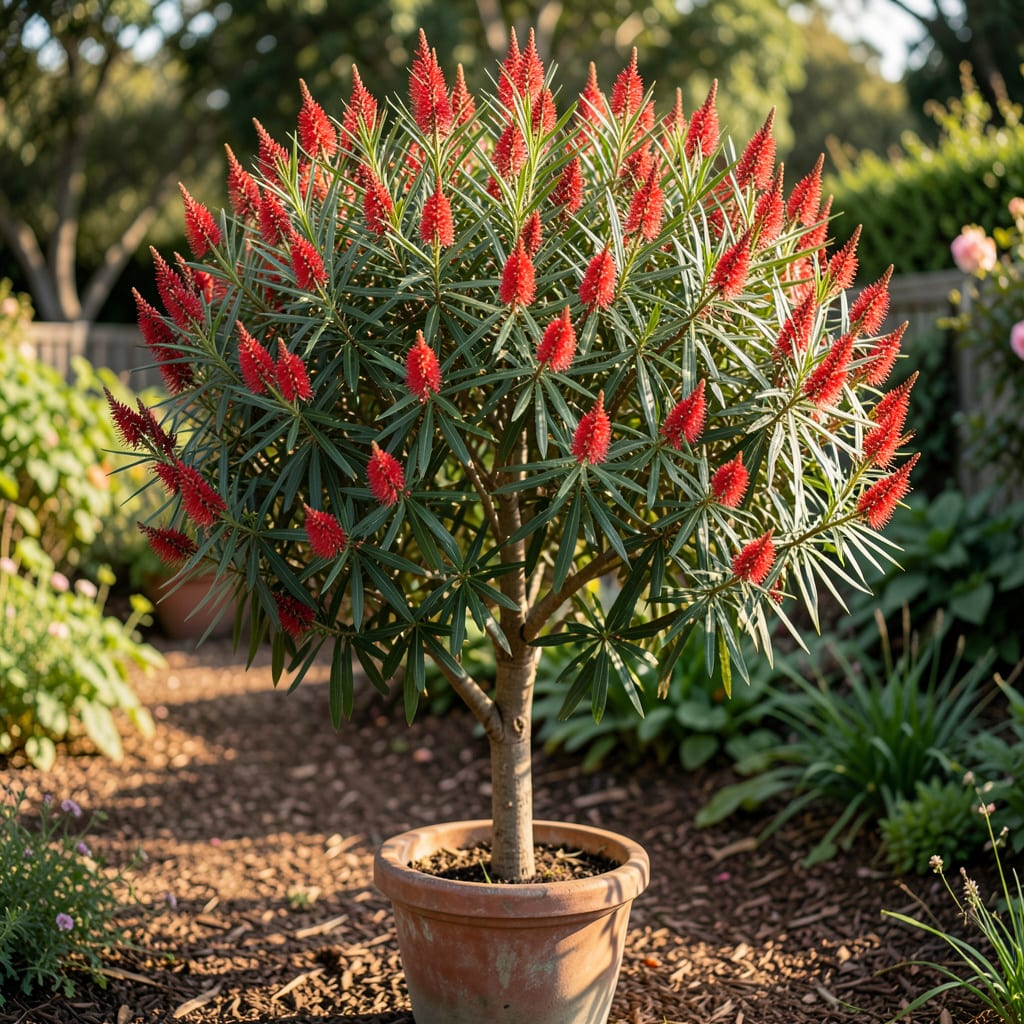 How Tall Do Bottle Brush Trees Grow: Ultimate Height Guide example with annotations