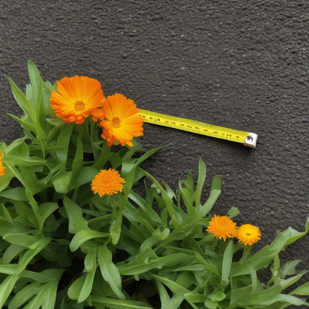 How Tall Do Calendula Grow: Expert Height Expectations example with annotations