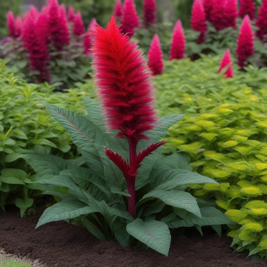 how tall do celosia grow illustration with key details