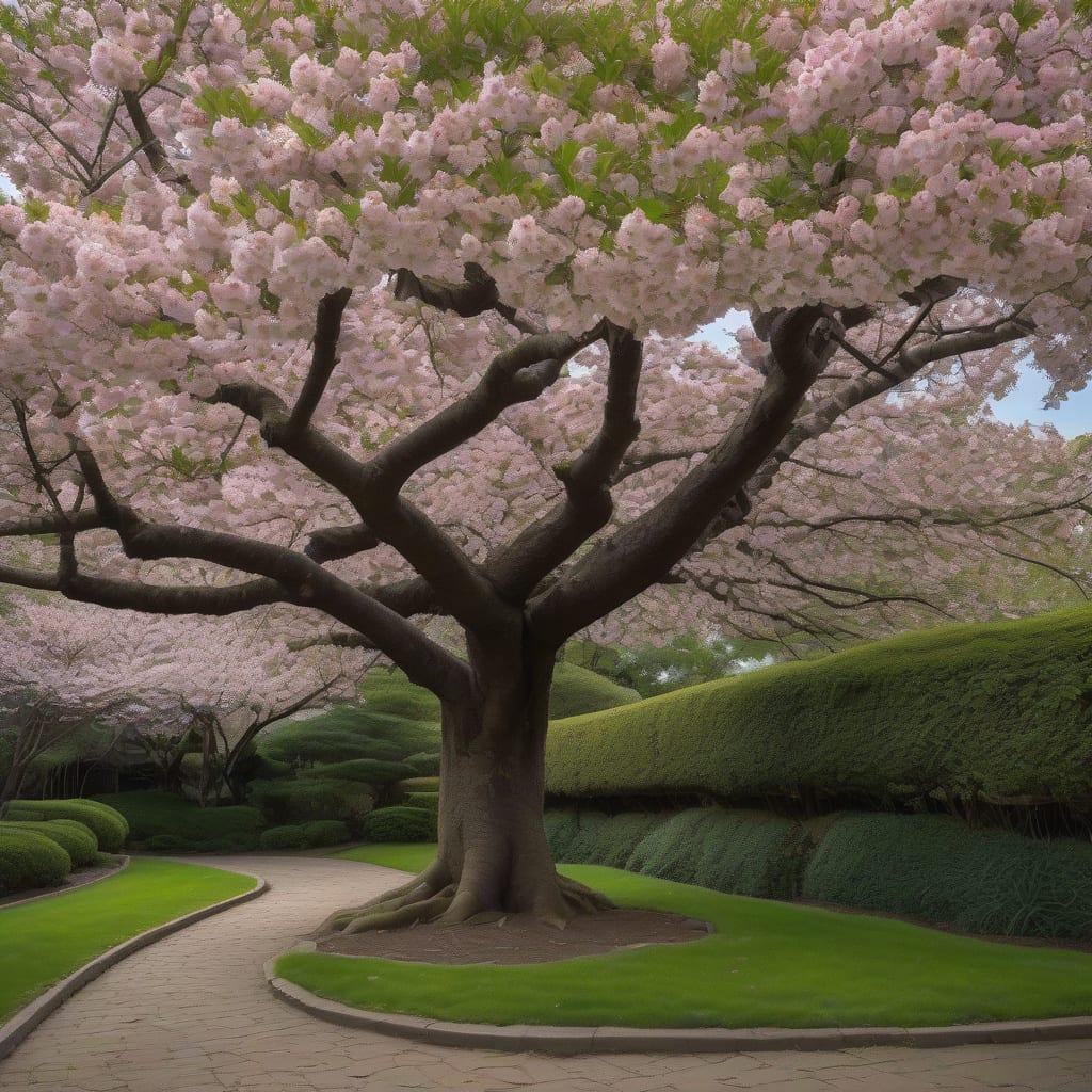 Visual representation of How Tall Do Cherry Blossom Trees Grow: Maximum Heights Explained