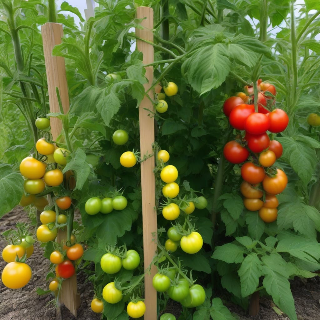How Tall Do Cherry Tomatoes Grow: Expert Growing Tips example with annotations