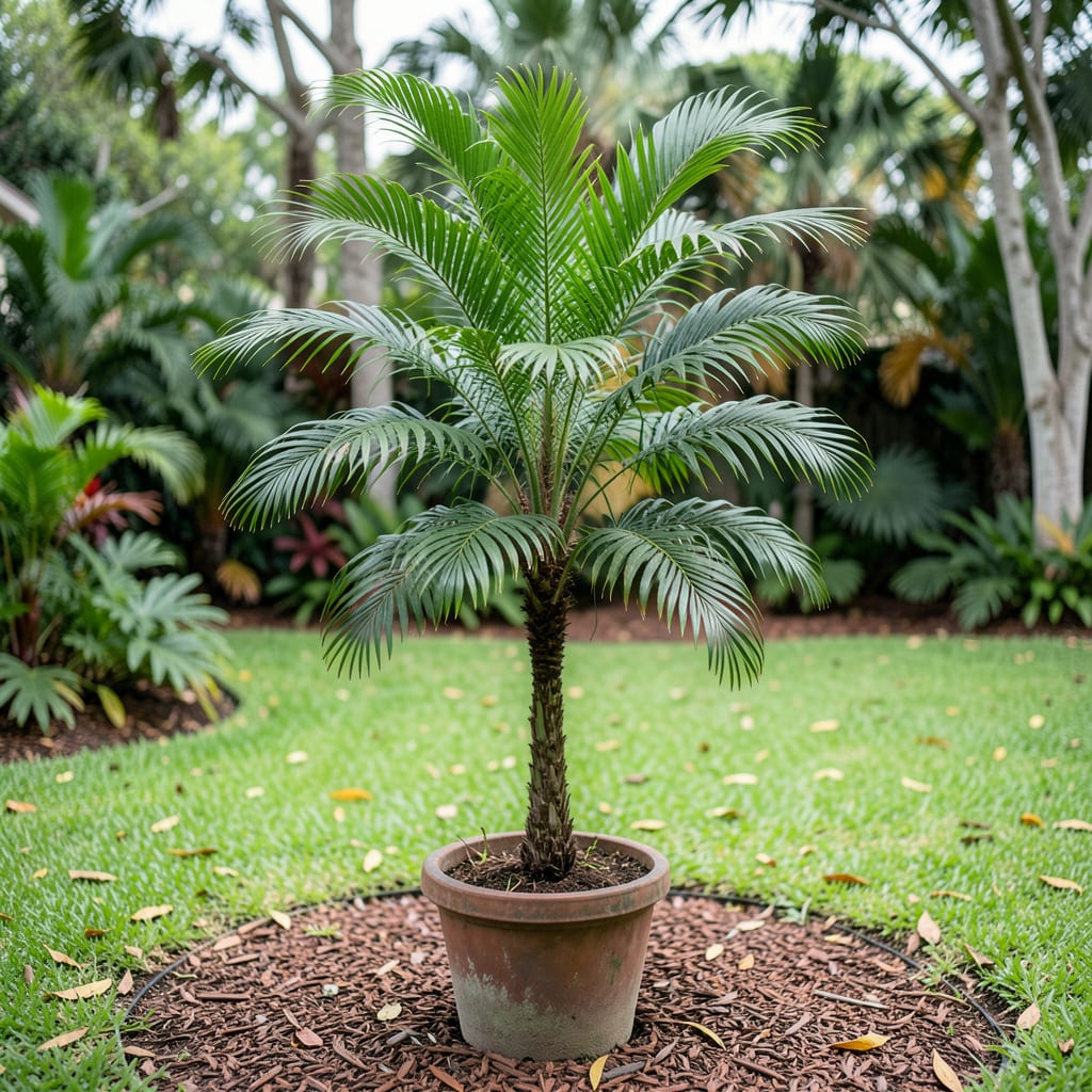 How Tall Do Christmas Palm Trees Grow: Ultimate Height Guide example with annotations