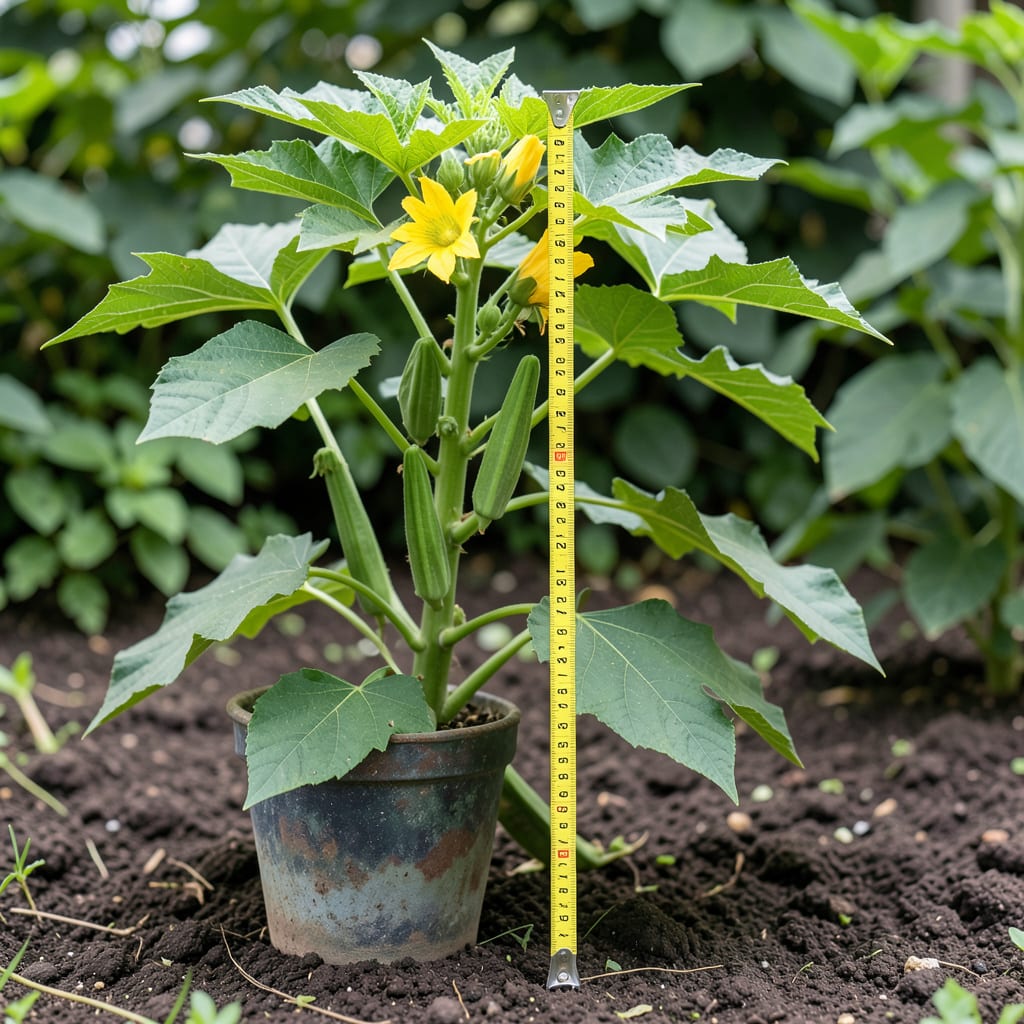 How Tall Do Clemson Spineless Okra Grow: Complete Height Guide illustration with key details