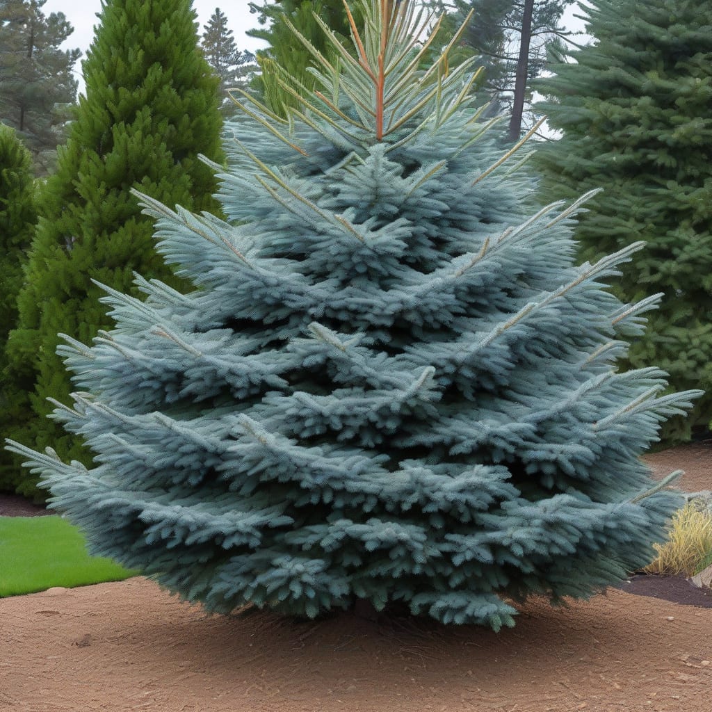 Visual representation of How Tall Do Colorado Blue Spruce Grow: Maximum Height Guide