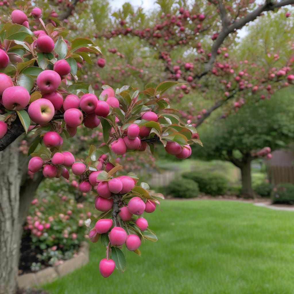 Visual representation of how tall do crabapple trees grow