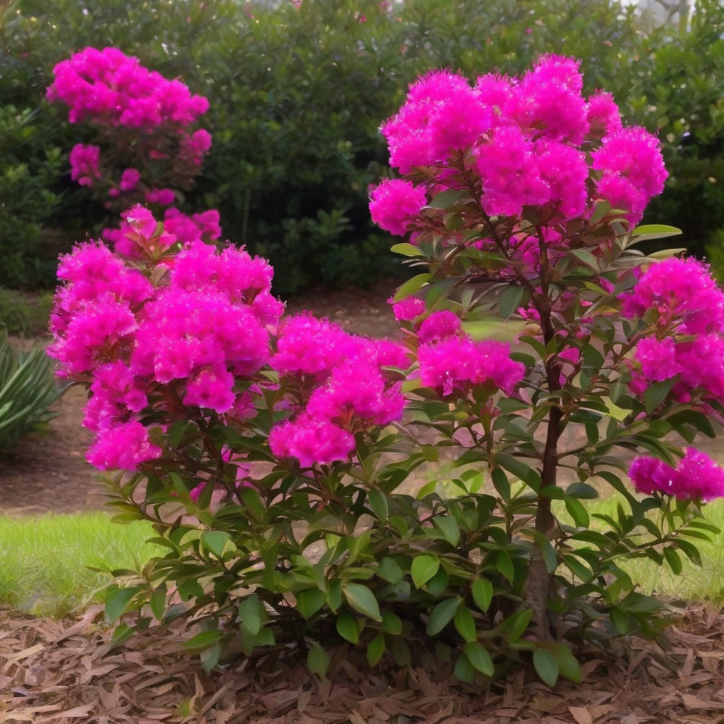 Visual representation of how tall do dwarf crepe myrtles grow