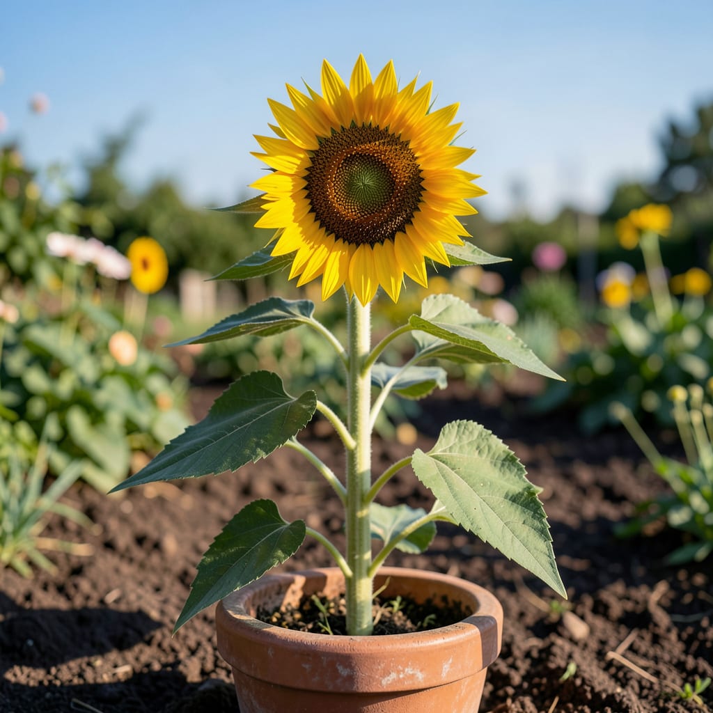 How Tall Do Dwarf Sunflowers Grow: Expert Size Guide example with annotations