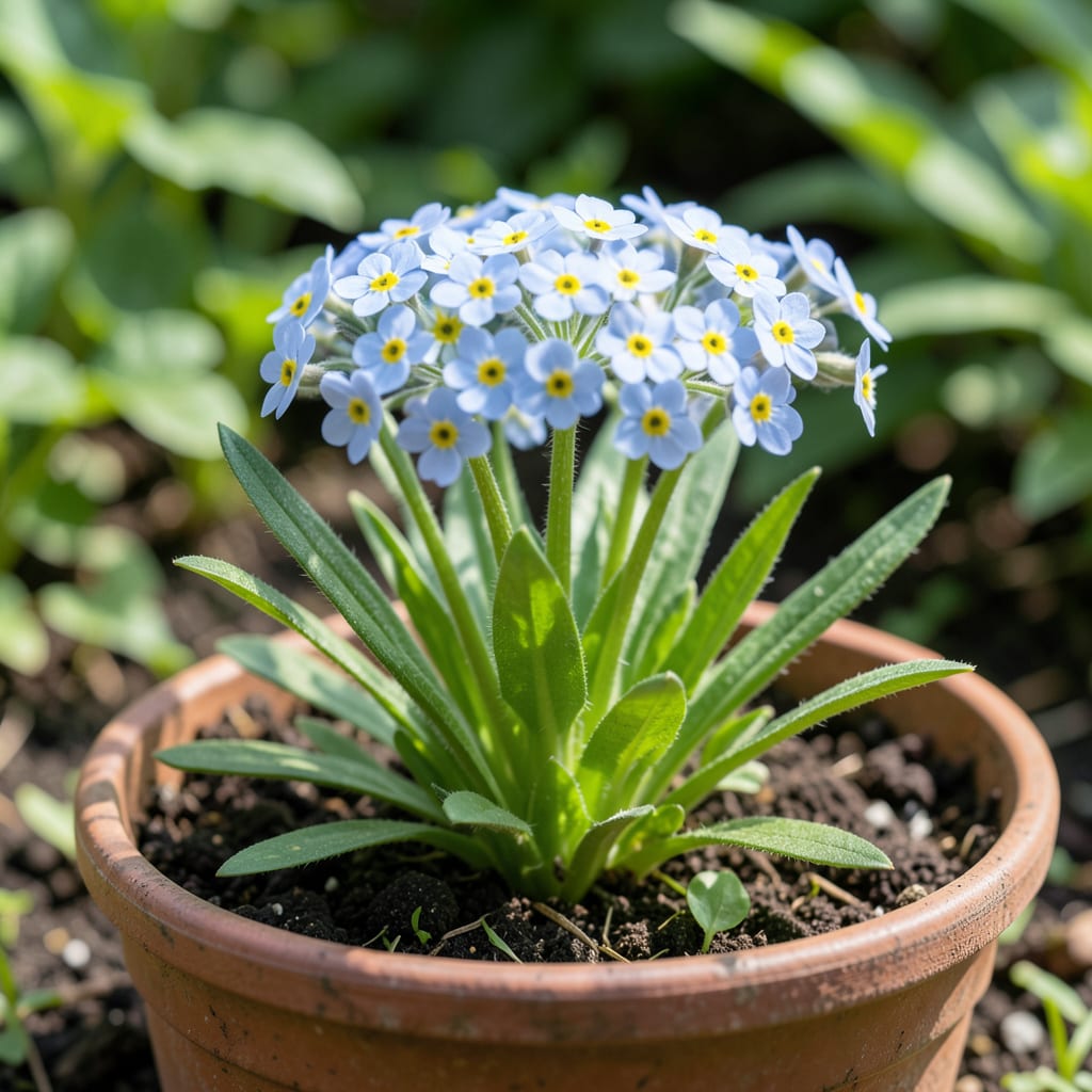 Visual representation of How Tall Do Forget Me Not Flowers Grow: Complete Height Guide