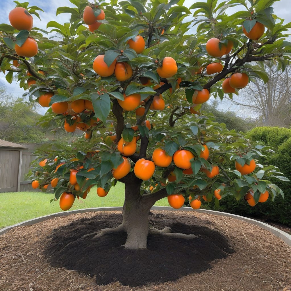 How Tall Do Fuyu Persimmon Trees Grow: Expert Size Guide example with annotations