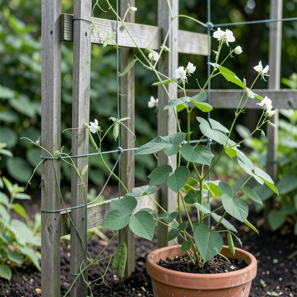 How Tall Do Green Arrow Peas Grow: Expert Growing Guide Tips example with annotations