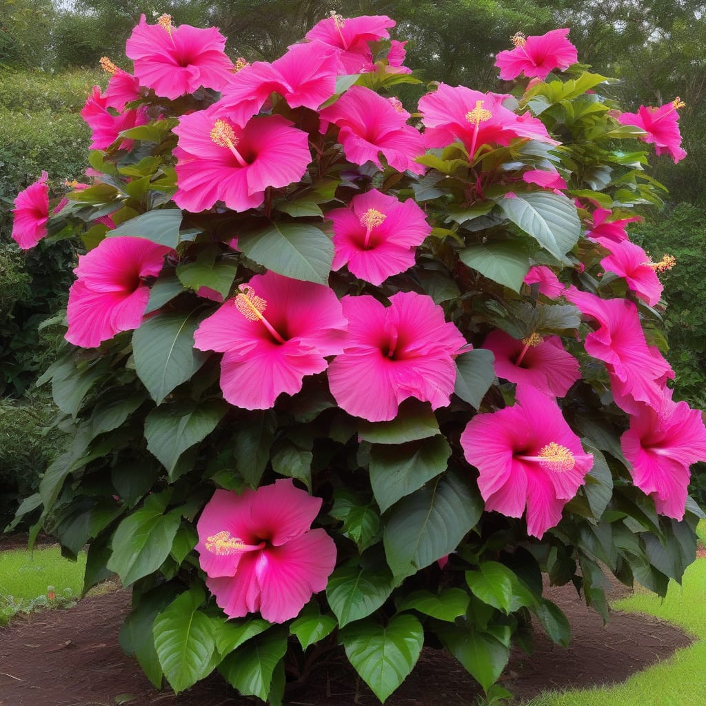 Visual representation of How Tall Do Hibiscus Trees Grow: Maximum Height Guide
