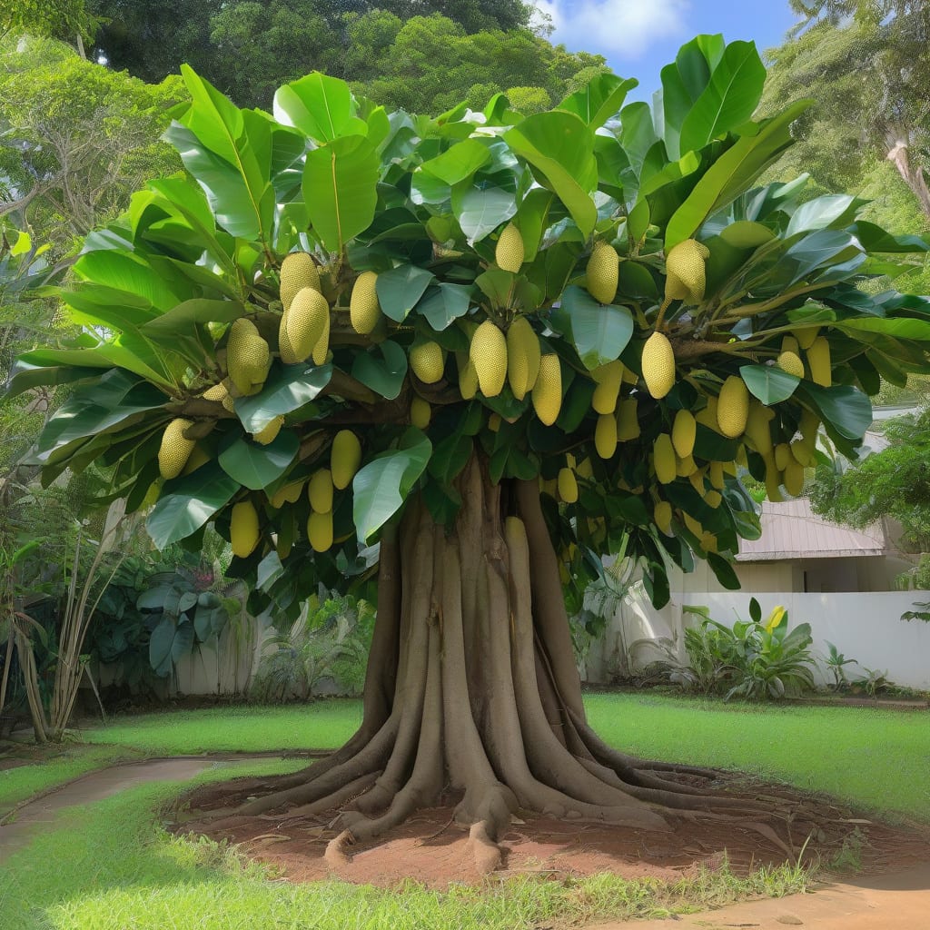 How Tall Do Jackfruit Trees Grow: Maximum Height Guide example with annotations