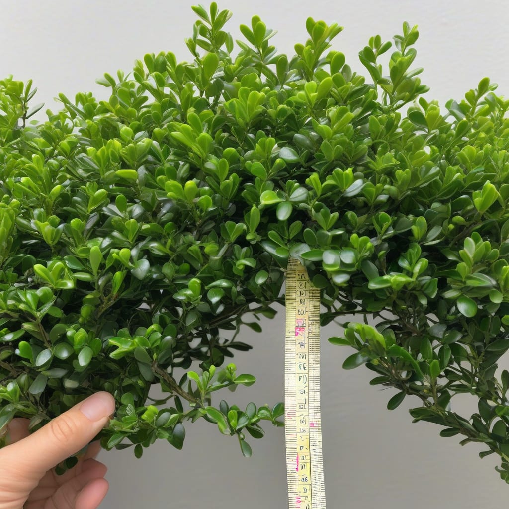 how tall do japanese boxwoods grow example with annotations