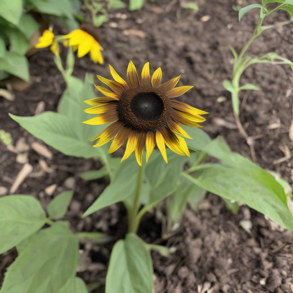 Visual representation of how tall do lemon queen sunflowers grow