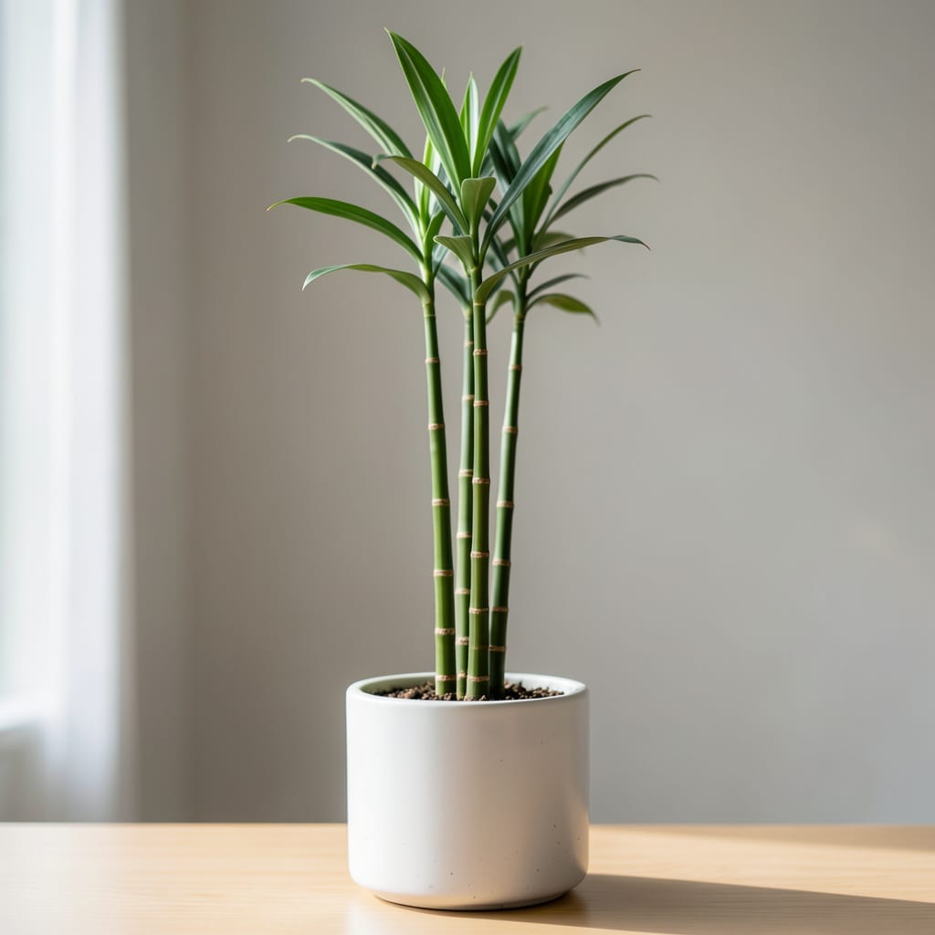 How Tall Do Lucky Bamboo Grow: Maximum Height Guide example with annotations
