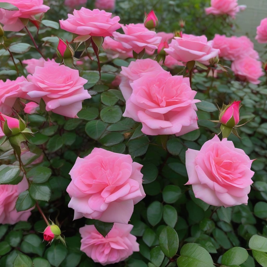 how tall do miniature roses grow example with annotations