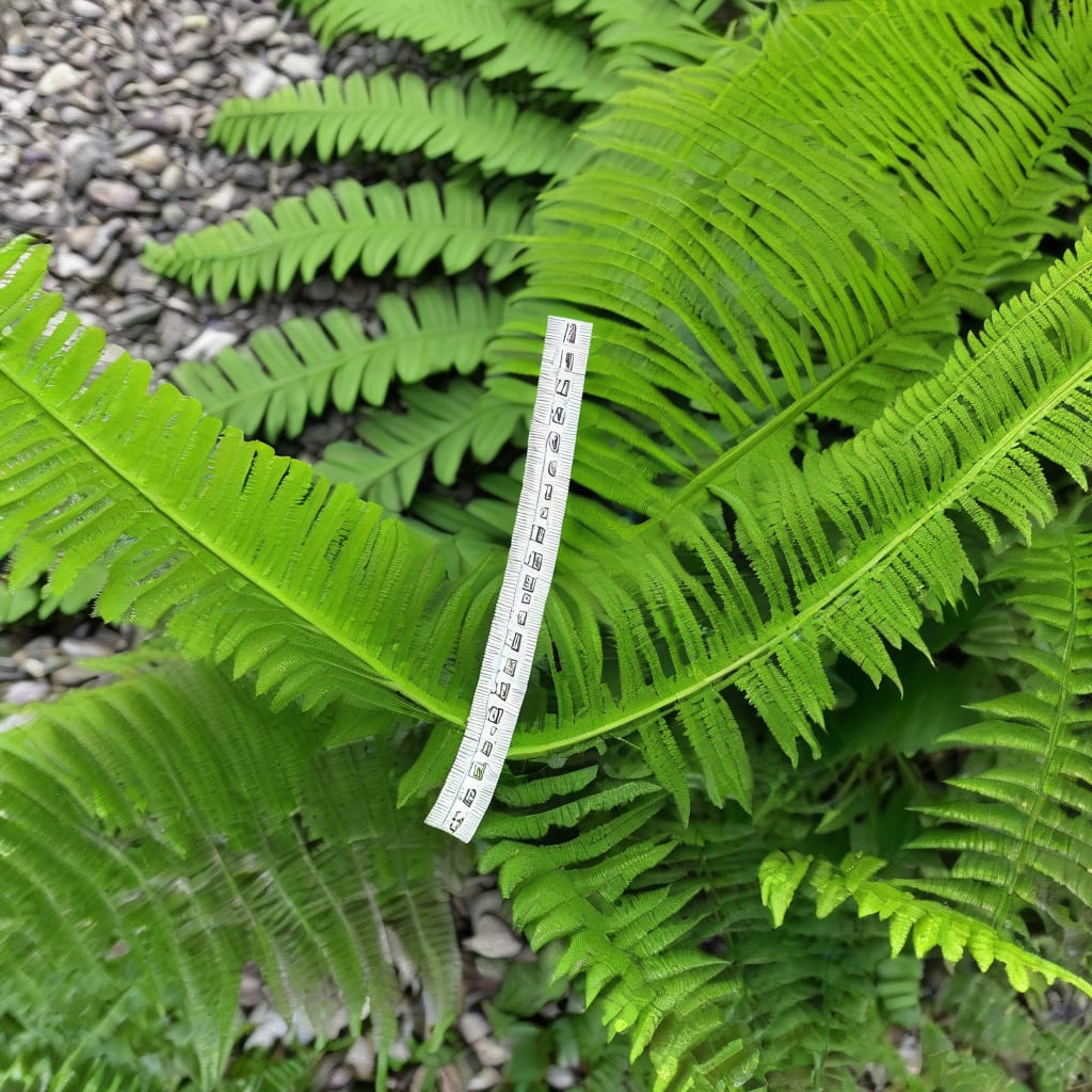 Visual representation of how tall do ostrich ferns grow