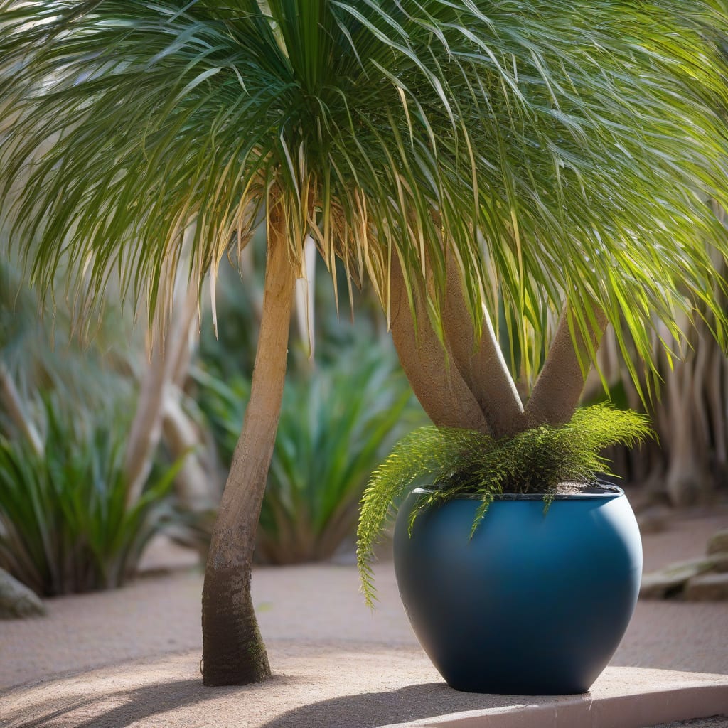 How Tall Do Ponytail Palms Grow Indoors: Maximum Height Guide example with annotations