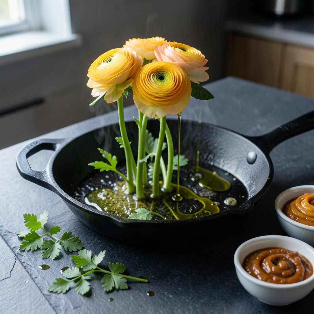 How Tall Do Ranunculus Grow: Expert Height Guide example with annotations
