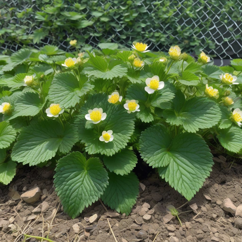 Visual representation of how tall do strawberry trees grow