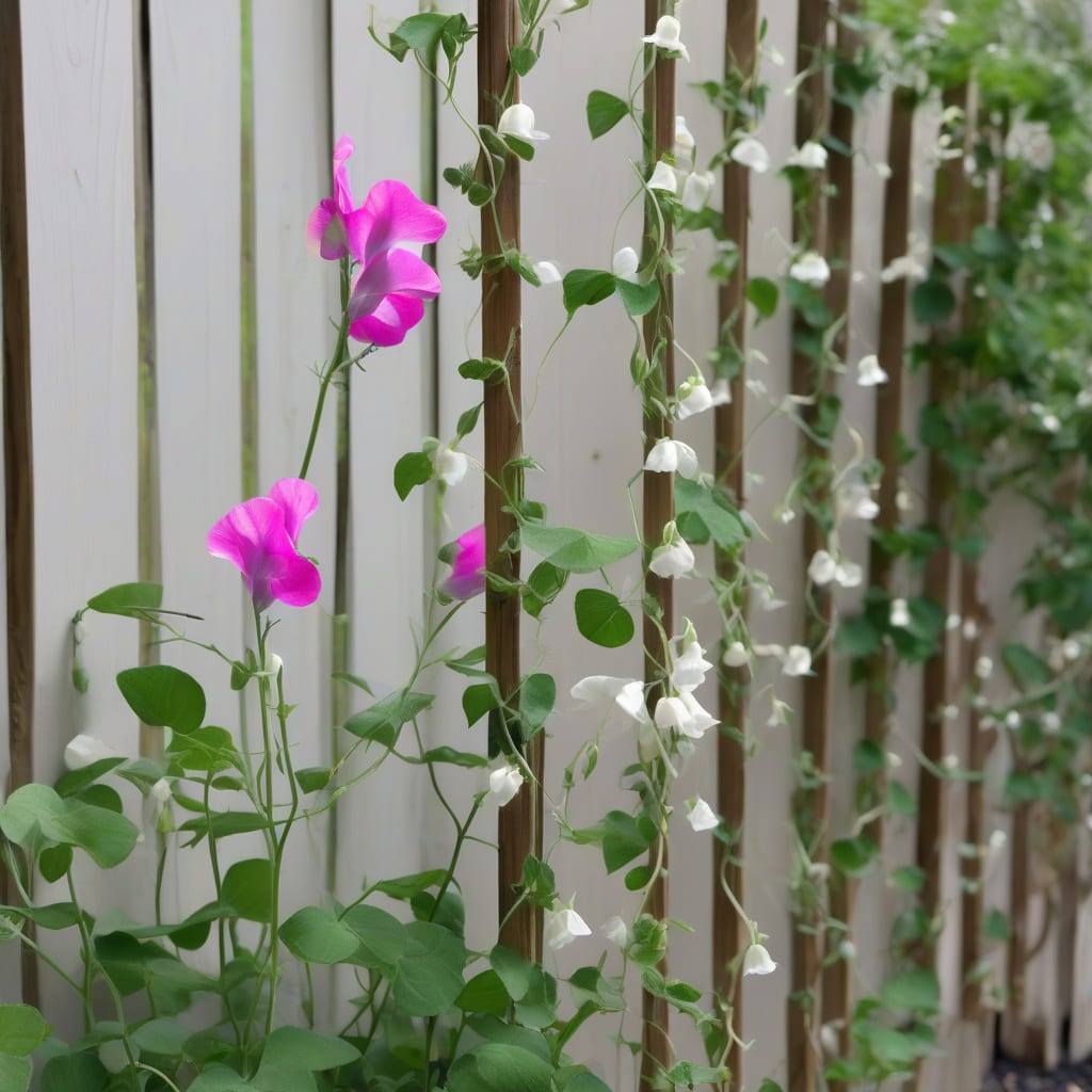 How Tall Do Sweet Pea Flowers Grow: Expert Growing Tips example with annotations