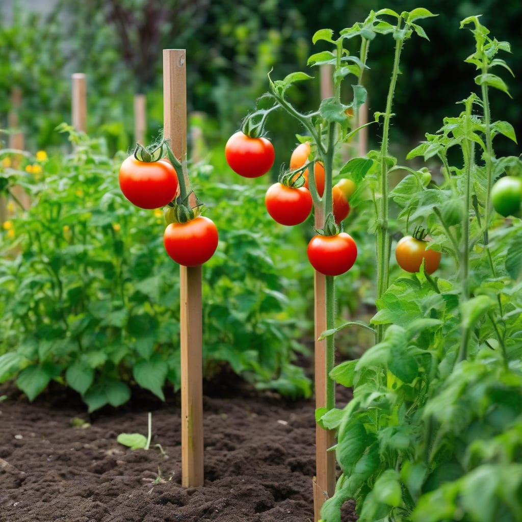 how tall do tomato plants grow example with annotations