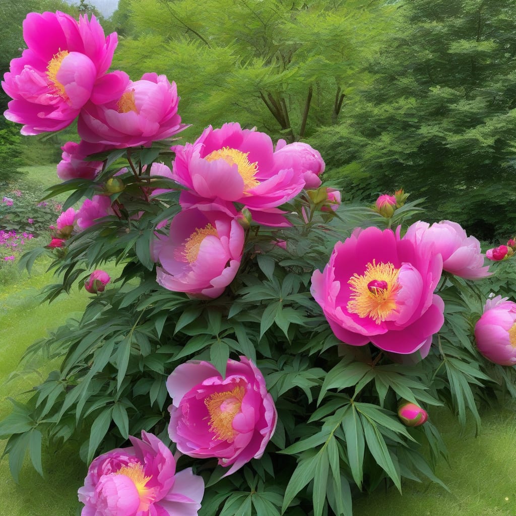 How Tall Do Tree Peonies Grow: Expert Size Guide example with annotations