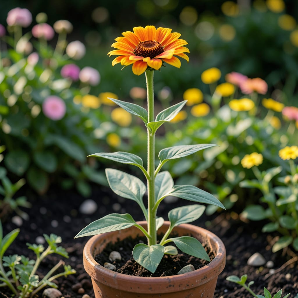 How Tall Do Zinnia Flowers Grow: Maximum Heights Explained example with annotations