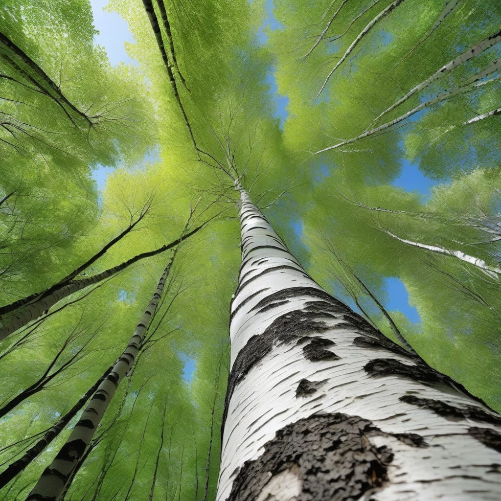 How Tall Does a Birch Tree Grow: Maximum Heights Explained example with annotations