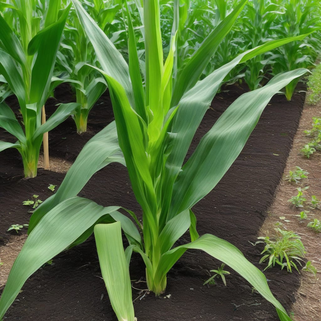 how tall does a corn plant grow illustration with key details