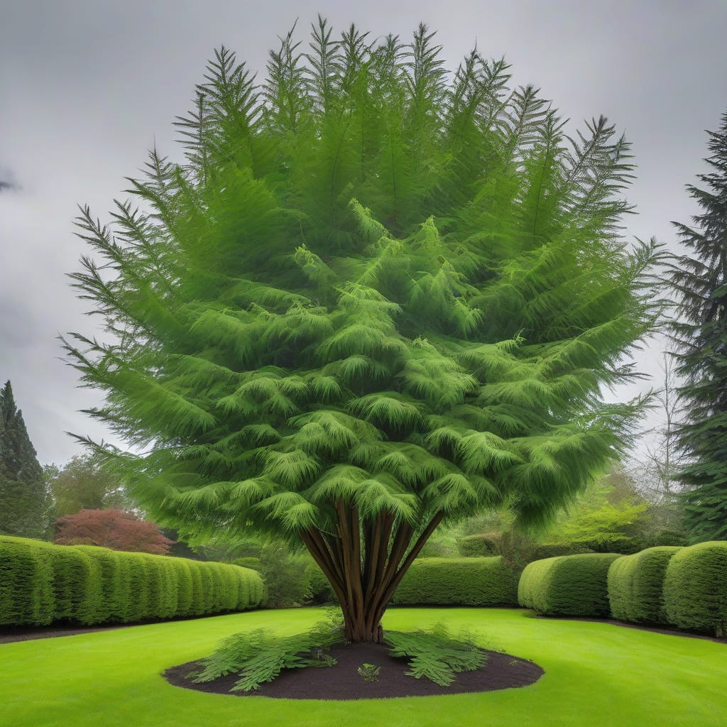 How Tall Does a Dawn Redwood Grow: Maximum Height Guide example with annotations