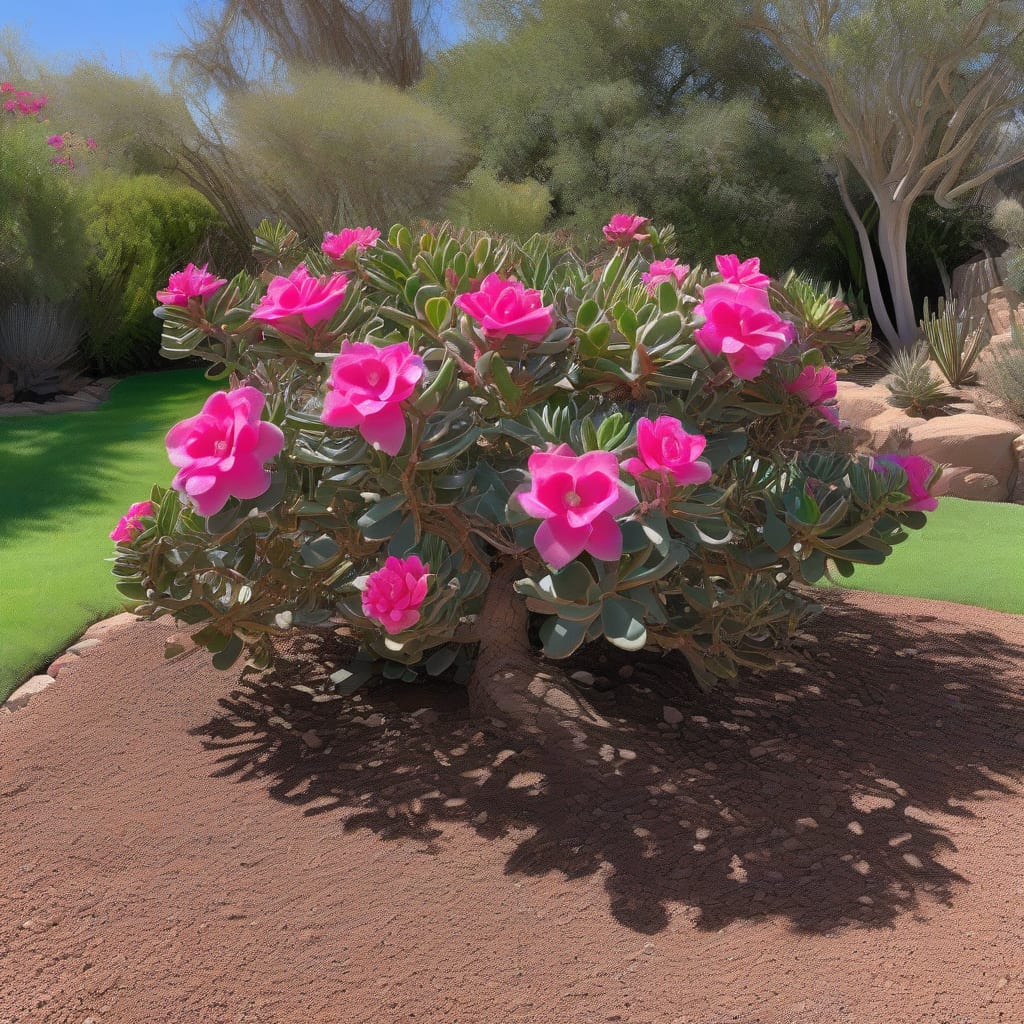 Visual representation of how tall does a desert rose grow