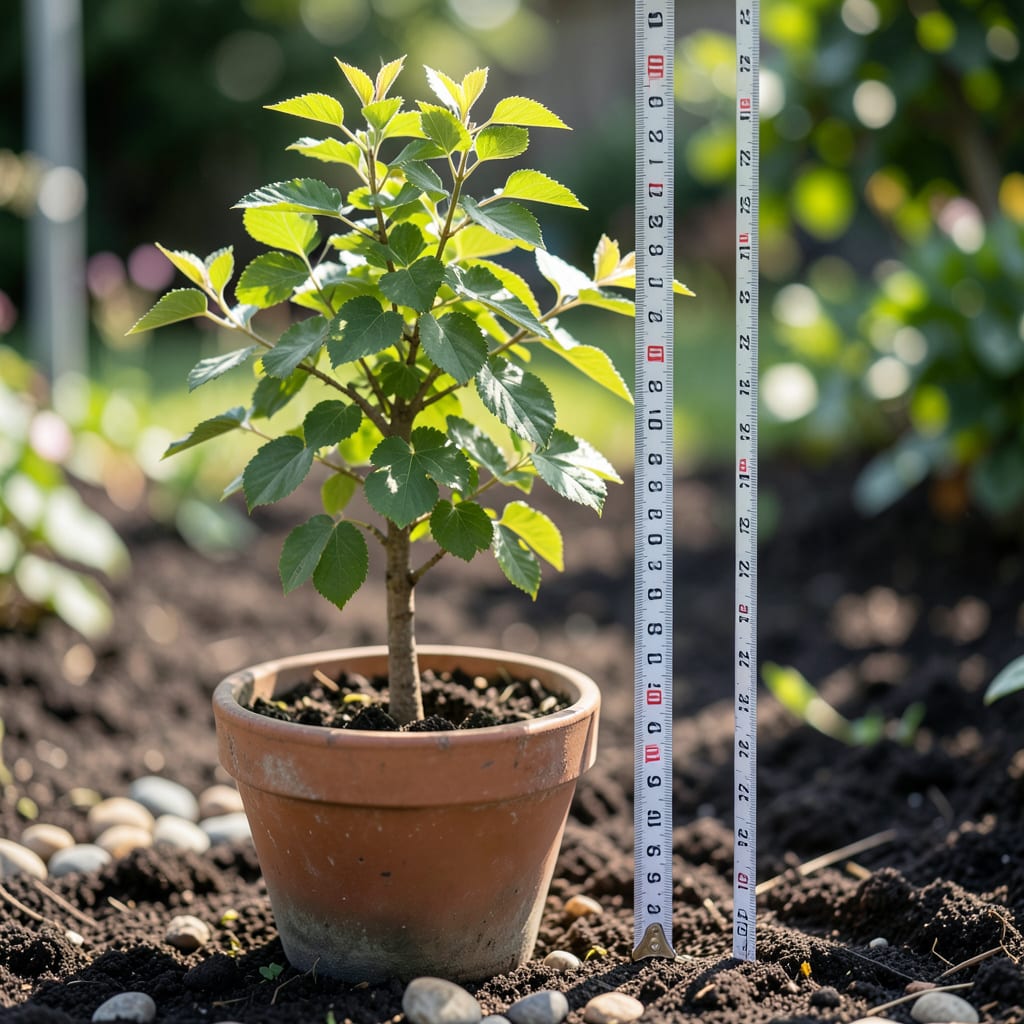 How Tall Does a Dwarf Mulberry Tree Grow: Expert Size Guide example with annotations