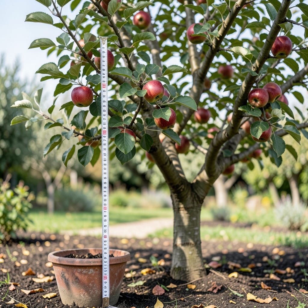 How Tall Does a Fuji Apple Tree Grow: Expert Size Guide illustration with key details