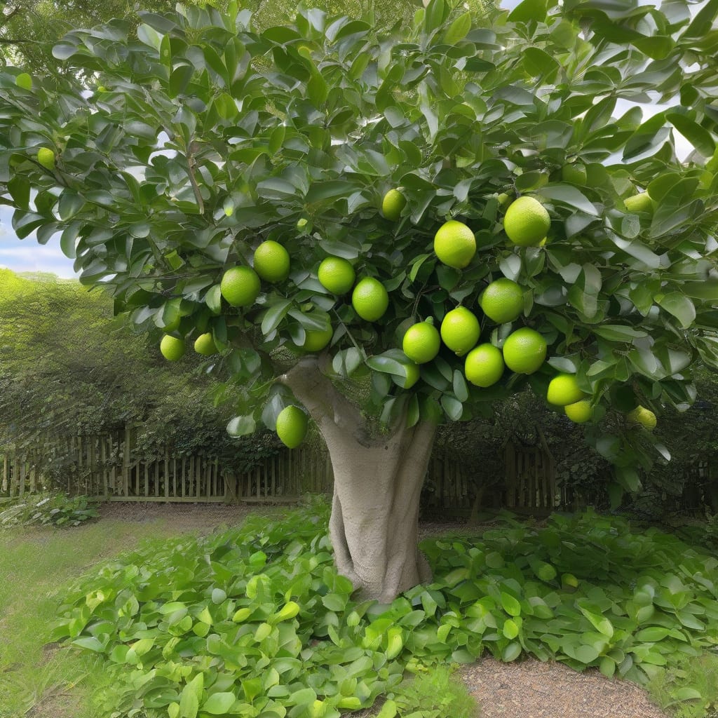 how tall does a lime tree grow illustration with key details
