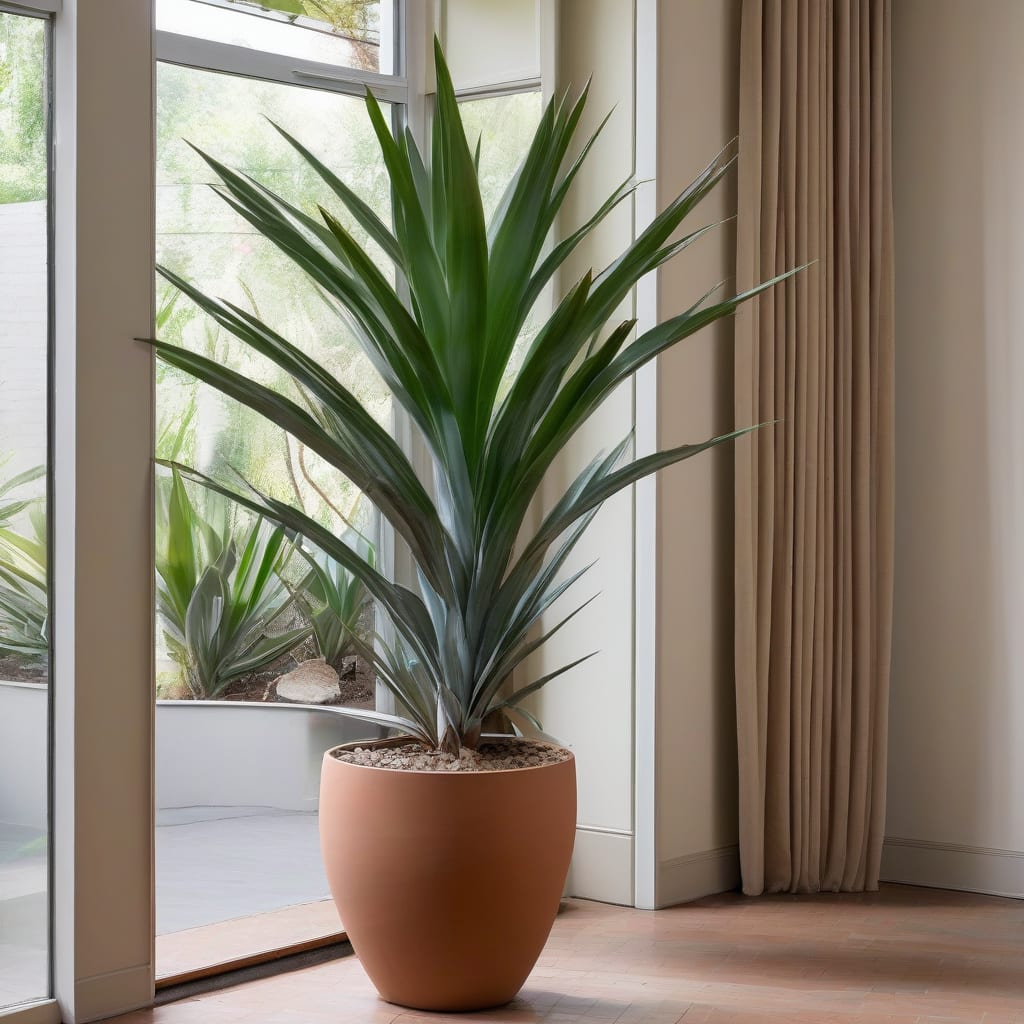 How Tall Does a Yucca Cane Grow: Maximum Height Guide example with annotations