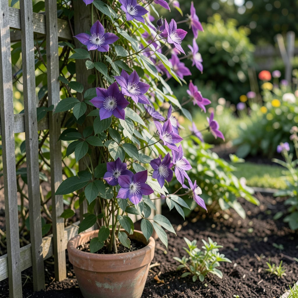 How Tall Does Clematis Grow: Expert Tips for Maximum Height example with annotations