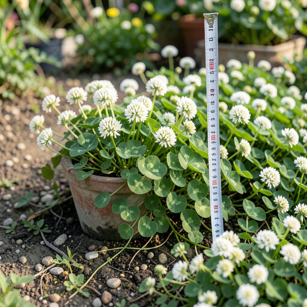 How Tall Does Clover Lawn Grow: Expert Height Expectations example with annotations