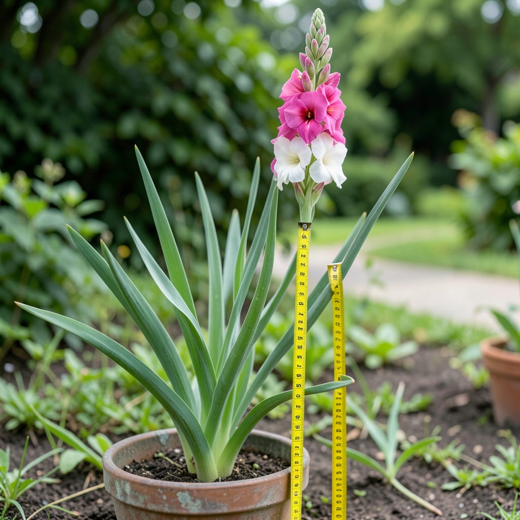 How Tall Does Gladiolus Grow: Expert Height Guide example with annotations