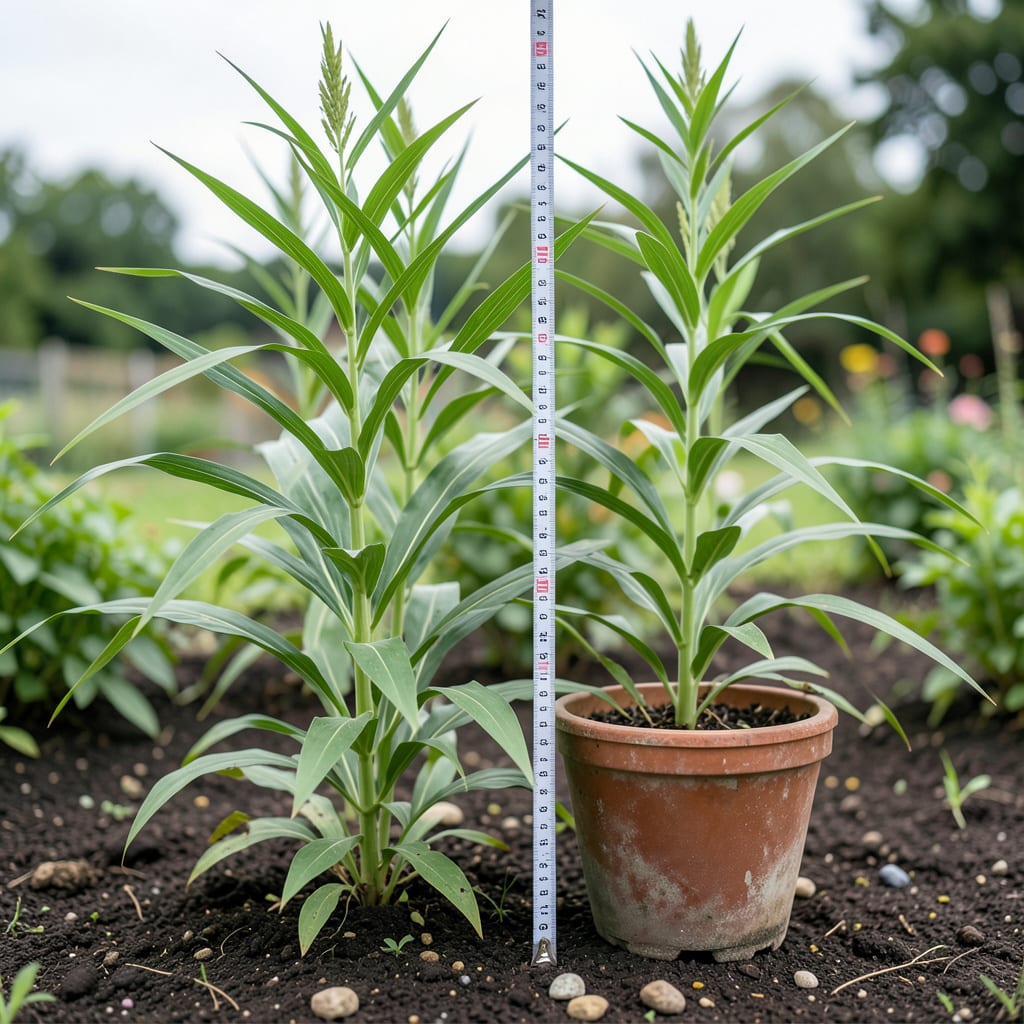 Visual representation of how tall does johnson grass grow